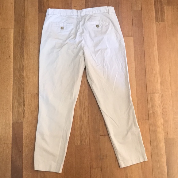 Gap khakis, size 8 regular length. Color- off white/light tan - Picture 2 of 3